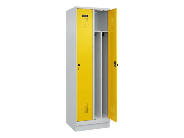 locker voor scheiding van kleding,HxBxD 1950x600x500mm,2vak