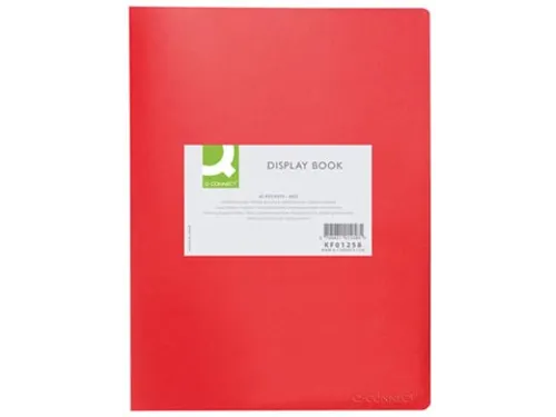 Showalbum Personaliseerbaar A4 40 Tassen Rood