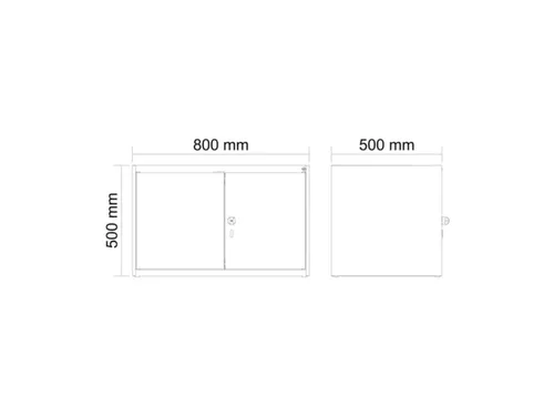 opzetkast,v. locker voor scheiding van kleding,2vak.,vak B 400mm