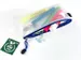 etui DIN PVC-vrij transparant blauw met ritssluiting