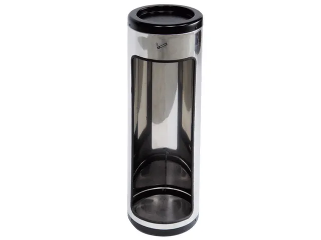 Brandblusserkast m. asbak,HxØ 800x245mm,romp RVS