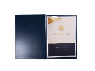 Showalbum Multo Hannibal A4 10 tassen blauw kunstleder - 1
