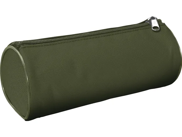 Trousse, Rond, Ft 20 X 8,5 Cm, Vert Foncé