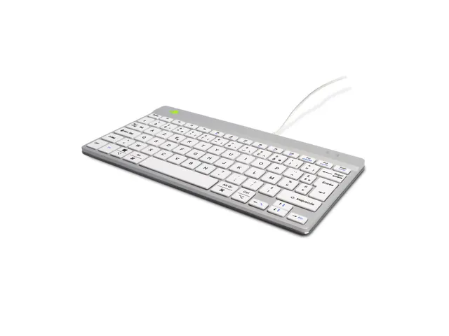 Ergonomisch toetsenbord R-Go Compact Break AZERTY (FR) Wit bedraad