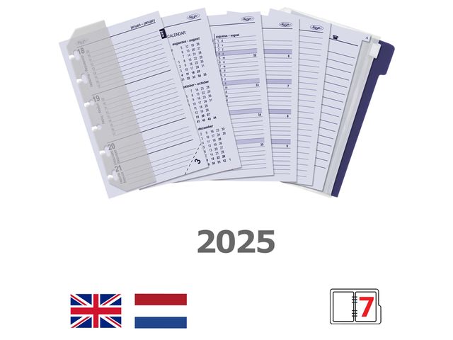 Agendavulling 2024 Kalpa Pocket jaardoos 7dagen/2pagina's | Jaarartikelen.be