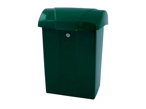 Brievenbus Vepa Bins met klep kunststof groen