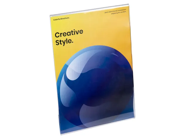 Folderhouder hellend A4 transparant