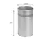 Papierbak Zilver Metaal 21 Liter