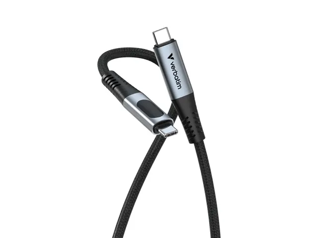 S+C Usb-C/Usb-C Kabel zwart 100W 31848 40Gbps 1.20m