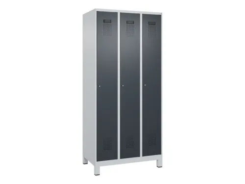 locker voor scheiding van kleding,HxBxD 1950x900x500mm,3vak