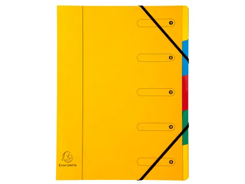 Sorteermap Harmonika 5 vak ass