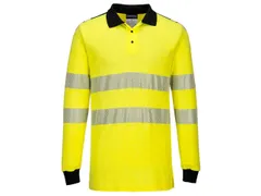 Portwest FR702 polo, zwart, maat XL, per stuk
