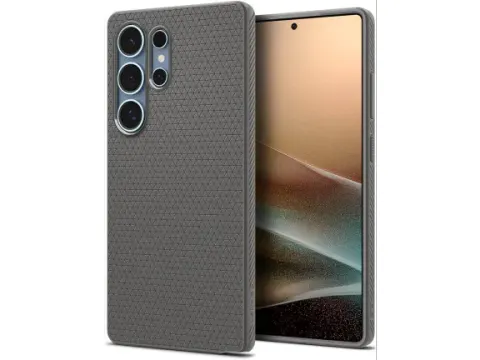Liquid Air Samsung Galaxy S25 Ultra Hoesje Back Cover Marmer Grijs