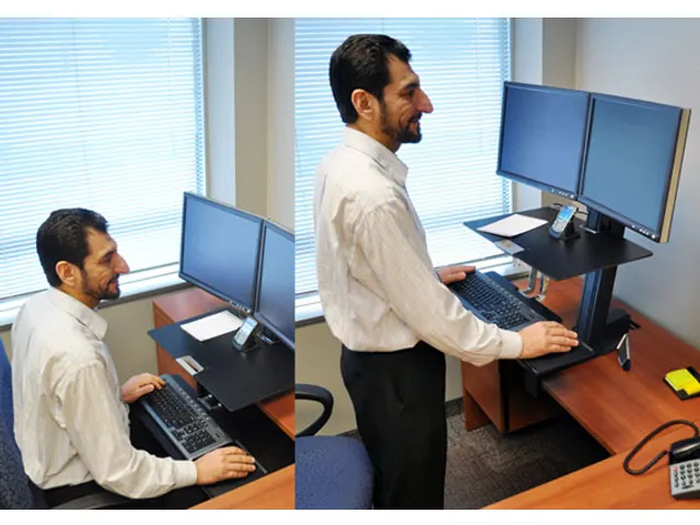 Werkstation Zit-sta Workfit S Duo Zwart