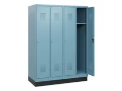 schoollocker,HxBxD 1630x1200x500mm,4vak,vak B 300mm,cil.-slot,sokkel