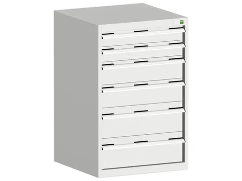 ladekast HxBxD 1000x650x650mm 6laden romp RAL7035 front RAL7035