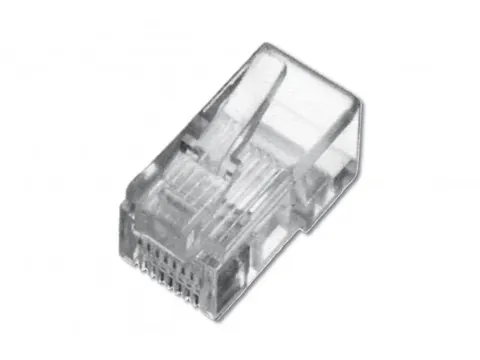 Modulaire connector voor ronde kabels 8P8C, doorvoerconnector