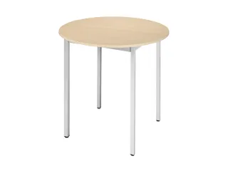 Tafel Rond 80 Cm Frame Aluminium Blad Esdoorn - 1