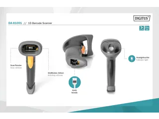 1D Barcode Handscanner Met Houder - 10