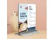 Kaarthouder Europel T-standaard A4 staand acryl / aluminium
