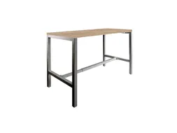 Domino Basic statafel 180x80cm 110cm honey castello 25mm zwart