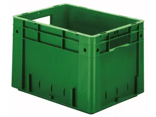 Euronorm Stapelkrat 270x400x300mm 23.3l Gesloten Groen - 1