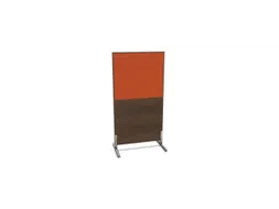 scheidingswand,HxB 1545x800mm,NV bruin hickory,BN3012-oranje