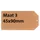 Label karton nr 3 200gr 45x90mm chamois 1000 stuks