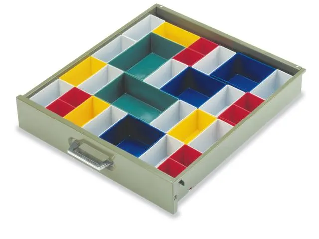 Inzetbak HxLxB 40x49x49mm Polystyreen Rood 50 stuks