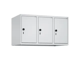 opzetkast,v. locker,3vak.,vak B 300mm,HxBxD 500x900x500mm,draaigrendel - 2