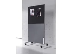 scheidingswand,HxB 1545x800mm,Bl-wit,BN8010-antraciet