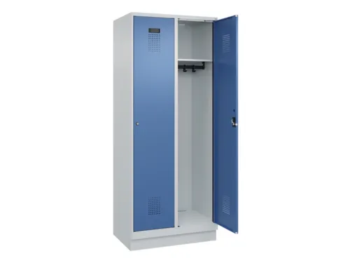 locker,HxBxD 1950x800x500mm,2vak,vak B 400mm,cil.-slot,sokkel