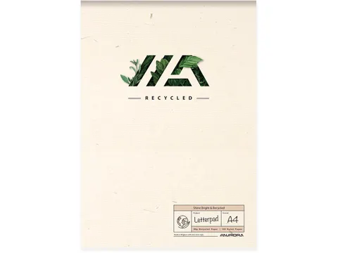 Shine Bright & Recycled schrijfblok A4 gelijnd