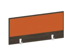 baliepaneel bureau aanbouw achter NV bruin hickory oranje 1000mm