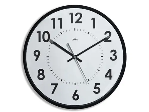 Wandklok Quartz 30 Cm Zwart