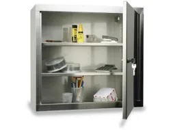 Wandkast Rvs 600x650x320mm 2legborden In Hoogte Verstelbaar