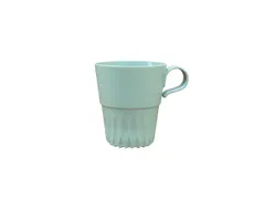 Kopje IEZZY 180ml herbruikbaar met oortje PP groen 10 stuks