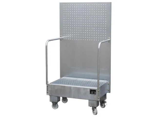 verrijdbare opvangbak,v. 2x60l vat,opvangvol. 60l,HxBxD 1685x890x570mm