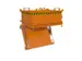 Centreerwand,V. Mini-Bodemklepcontainer 0,37M³,Plaatstaal
