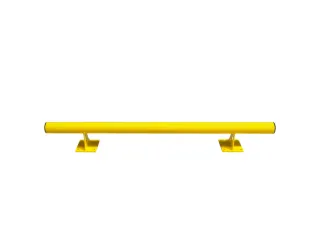 aanrijdbeveiligingsbarrière,Recht,v. binnen,HxLxD 200x1500x160mm,staa - 1
