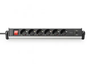 6-voudige kantoorstekkerdoos met 3x USB-poorten - 9