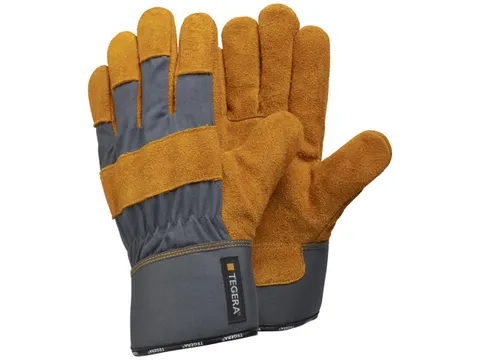 Tegera 35 hittebestendige handschoenen, geel/grijs, maat 10, per 6 paa