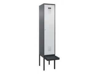 locker met bank,HxBxD 2120x400x815mm,1vak,vak B 400mm,cilinderslot - 2