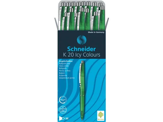 Balpen K20 Icy Colours, medium penpunt, groen