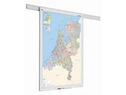 Smit Visual landkaart whiteboard PartnerLine Nederland 130x100cm