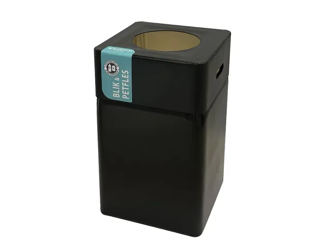 Afvalbak Blackline Blik/PET 75 liter Zwart
