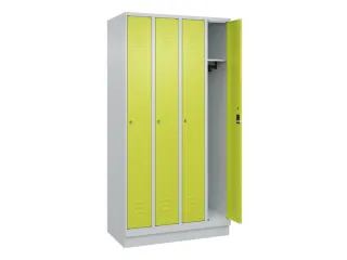 locker,HxBxD 1950x1000x500mm,4vak,vak B 250mm,cil.-slot,sokkel - 2