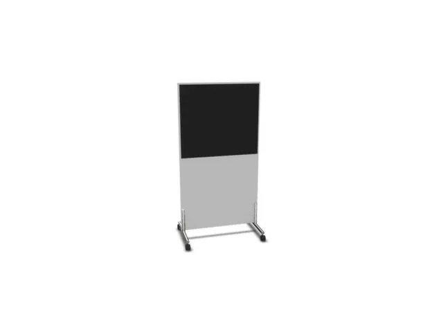 scheidingswand,HxB 1545x800mm,MP-lichtgrijs,BN8033-zwart