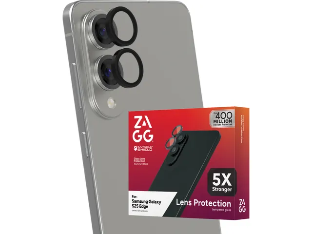 InvisibleShield Glass Elite, Samsung, Galaxy S25 Edge, Stofafstotend,