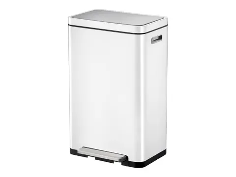 X-Cube pedaalemmer 30 Liter Wit Mat RVS